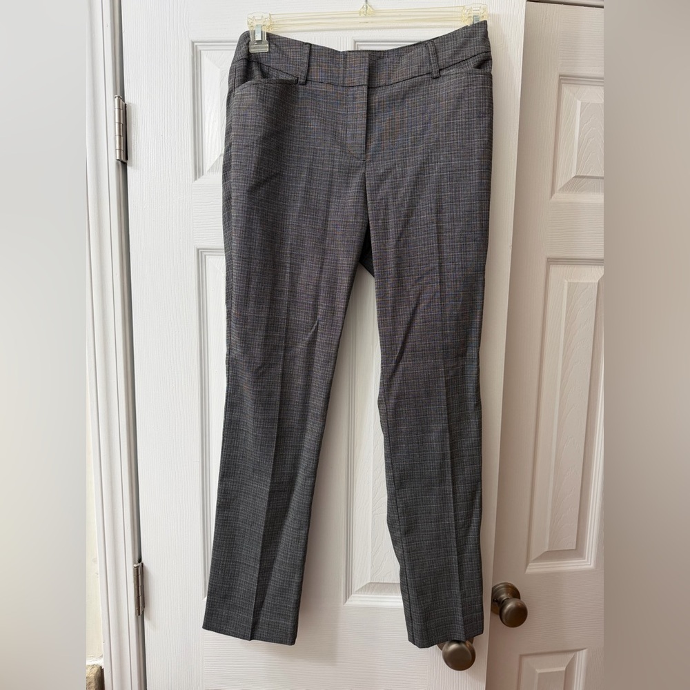Ann Taylor Women’s Gray Plaid Dress Pants